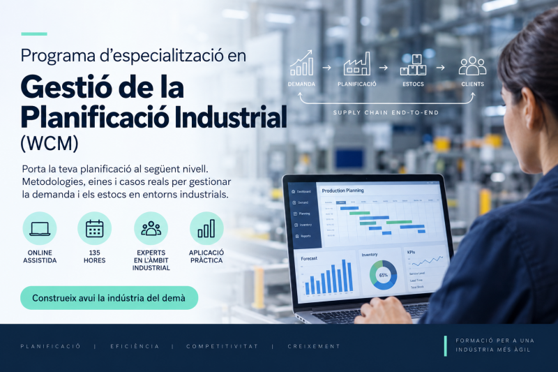 Programa d’especialització en Gestió de la Planificació Industrial (WCM)