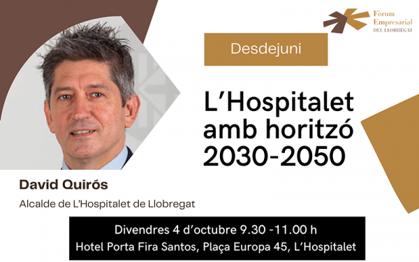 Desdejuni amb David Quirós, alcalde de L'Hospitalet de Llobregat