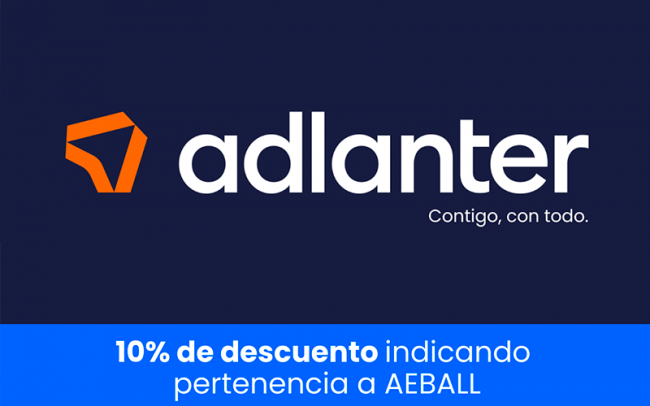 Adlanter ofrece consulta gratuita y 10% de descuento a los asociados de AEBALL