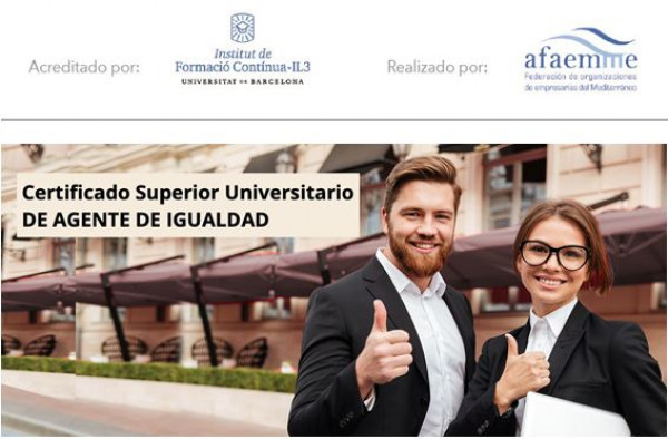 9ª edición del Curso Superior Universitario de Agente de Igualdad de AFAEMME & IL3 - UB