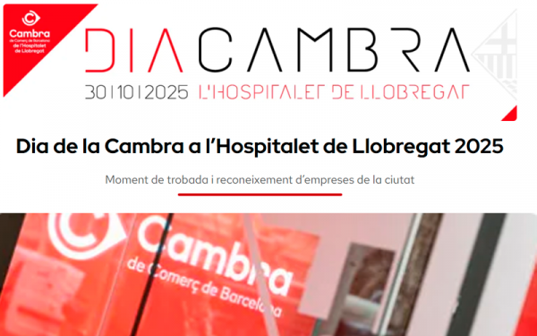El Dia de la Cambra reconeixerà el talent i la innovació empresarial de L’Hospitalet
