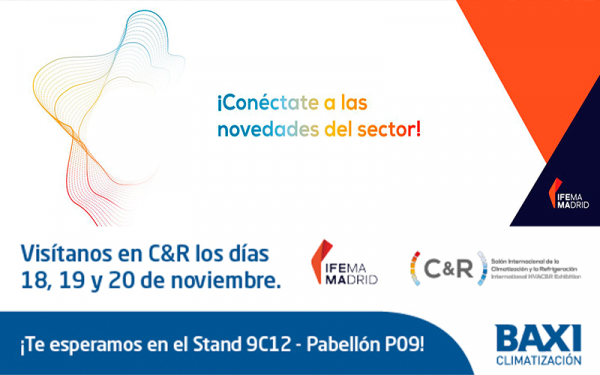 BAXI presentará en el salón C&R sus novedades en climatización para todo tipo de edificios