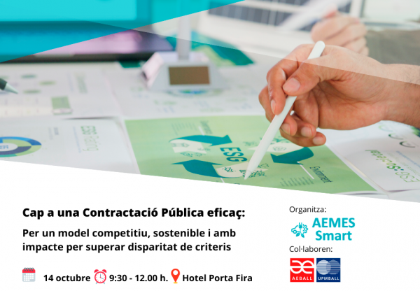 De repte a l’oportunitat! La contractació pública com a eina clau de desenvolupament. Apunta’t a la jornada!