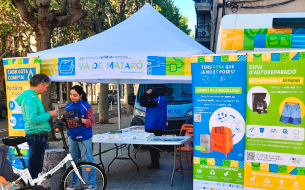 Èxit dels punts informatius de la campanya de Solidança 'Altres Residus' a Mataró