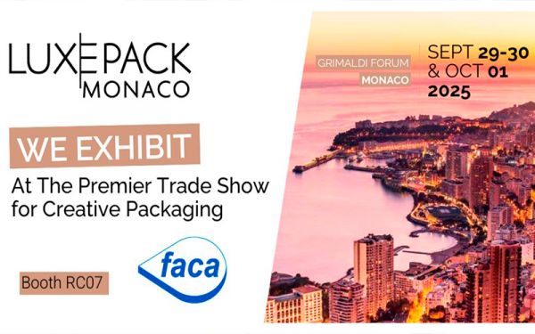 Faca Packaging participará en LUXEPACK MONACO 2025, la feria mundial en envases premium y de lujo