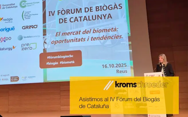 Kromschroeder asiste al IV Fórum del Biogás de Cataluña