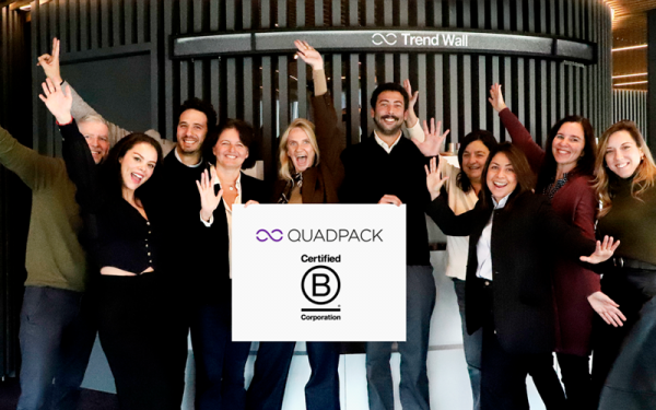 Quadpack renueva su certificación B Corp con una puntuación superior