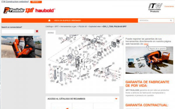 Img SPIT presenta en su web los explosionados y detalles de sus herramientas 2
